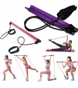 Reviews of Portable Gym Pilates Studio For Workout With Resistance Band Adjustable Exercise Stick Online Shopping in Pakistan Customer Review Farosh.pk